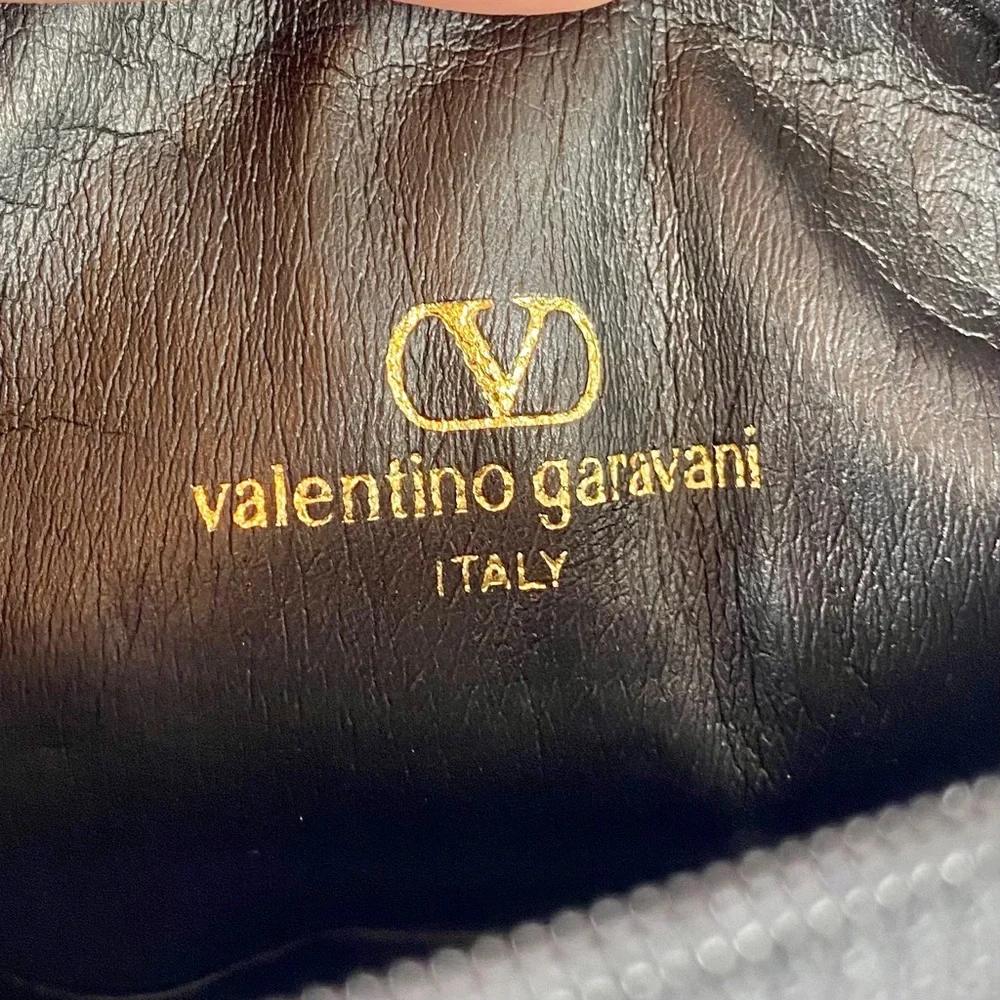 Valentino Garavani Vintage Logo Embroidered Cosmetic Bag
